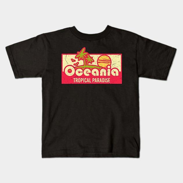 Oceania vacay Kids T-Shirt by SerenityByAlex